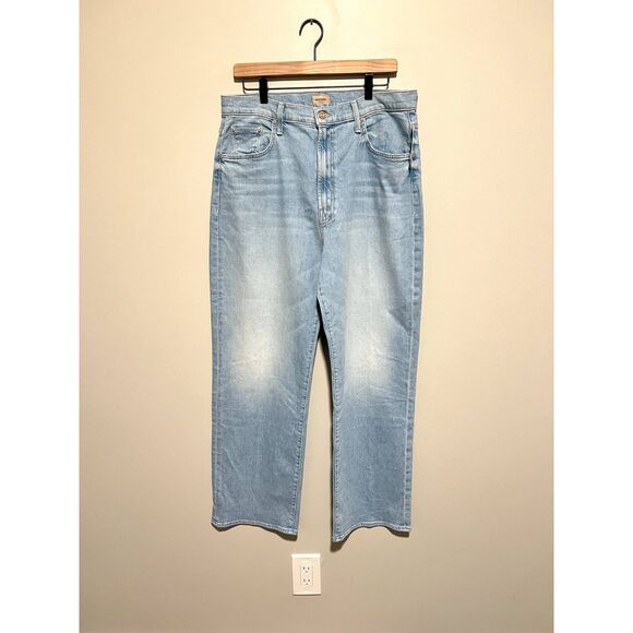 NWT MOTHER The Rambler Zip Flood Jeans in Cherie Cherie Plus Size 34 - Picture 5 of 16